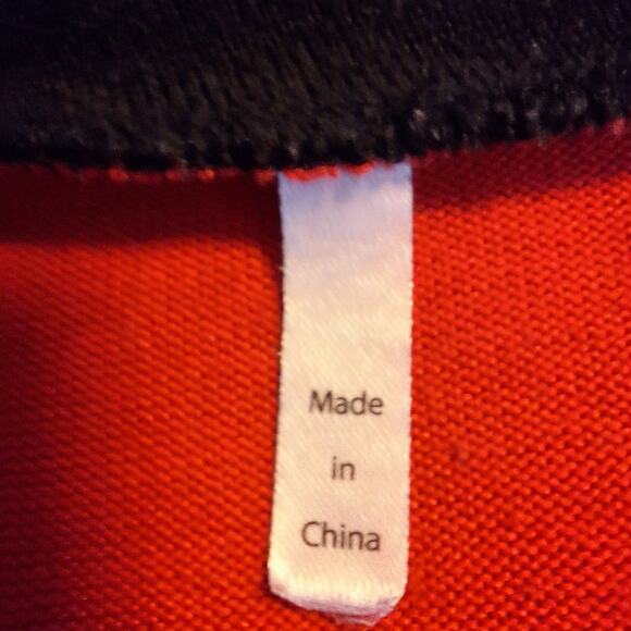 Ugly Christmas Sweater Penguins Long Sleeve Lightweight Sz XL Red Black - Picture 3 of 5